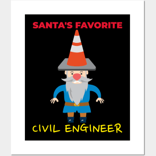 Santa's Favourite Engineer Posters and Art
